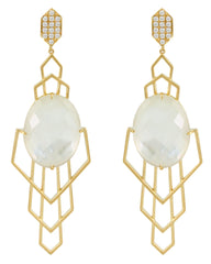 Diamond Earring/Mother of Pearl