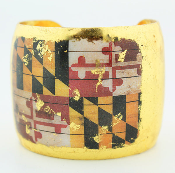Calvert Cuff - (Maryland Flag Cuff) - Kuhn's Jewelers - 1