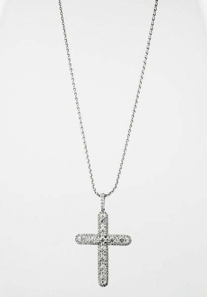 Diamond Cross Necklace - Kuhn's Jewelers - 2