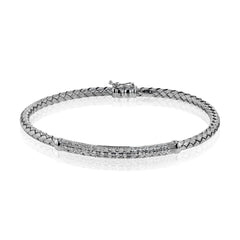 18K WG Diamond Bangle