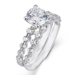 Simon G - 18K WG Diamond Wedding Set