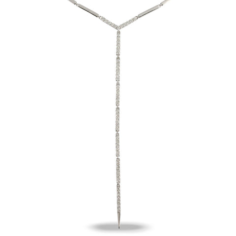 Doves - White Gold Diamond Fashion Necklace