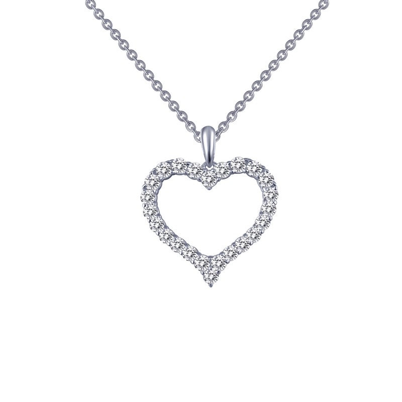 Lassaire Diamond Open Heart Necklace
