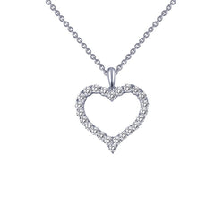Lassaire Diamond Open Heart Necklace