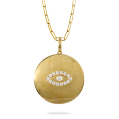 18K YG Diamond Pendant