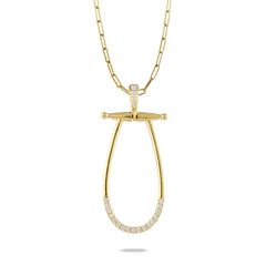 Diamond Horse Bit Pendant