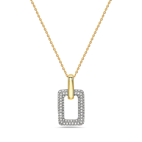 2-Tone Diamond Pendant