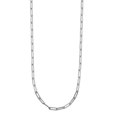 36" Sterling Silver Paperclip Chain