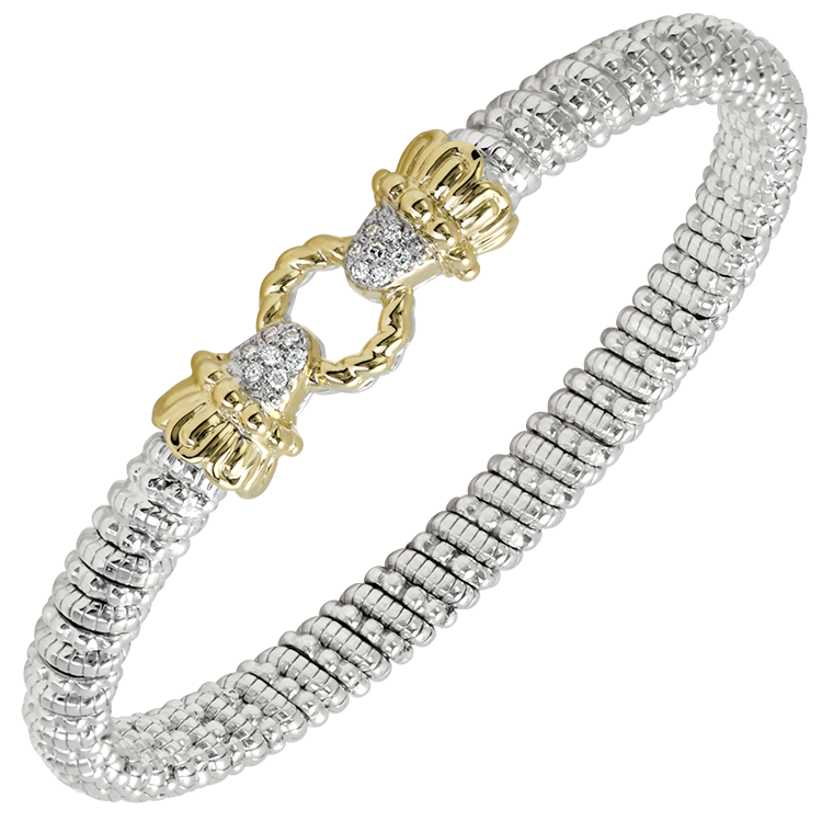 Vahan - 14K Gold & Sterling Silver Diamond Bracelet