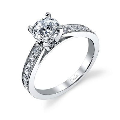 14K White Gold and Diamond Engagement Ring - Kuhn's Jewelers