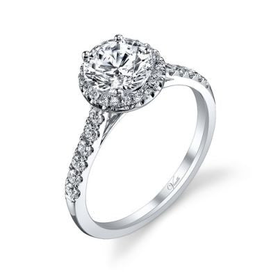 14K White Gold and Diamond Engagement Ring - Kuhn's Jewelers